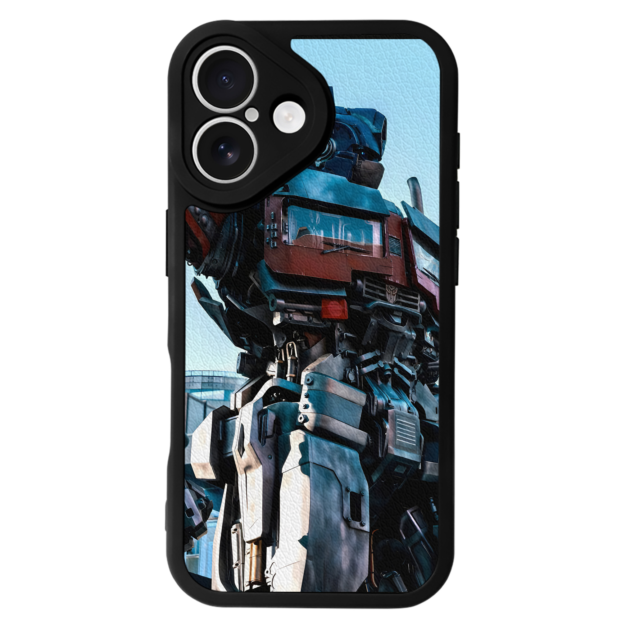 （画像用） Transformers トランスフォーマー 【iPhone 16シリーズ対応】シリコンスマホケース（レザー調） 材質：シリコン